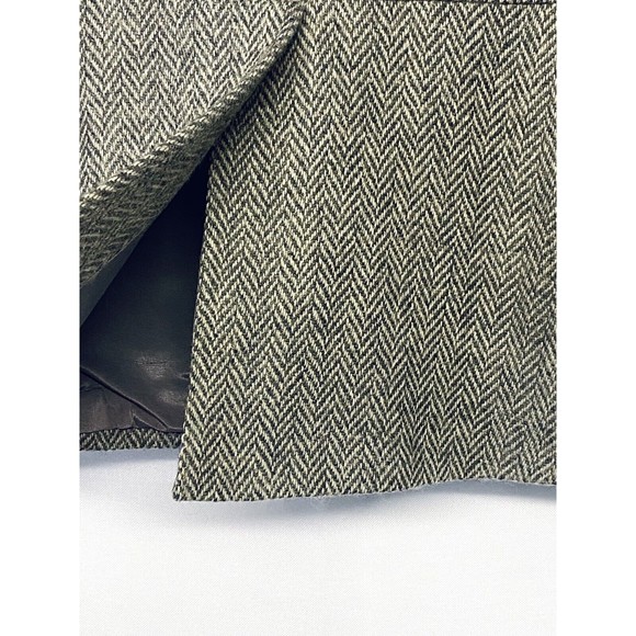 Vintage Foxmoor Wool 3 Button Herringbone Blazer Jacket Pleated Back Lined 13/14 - Picture 8 of 12